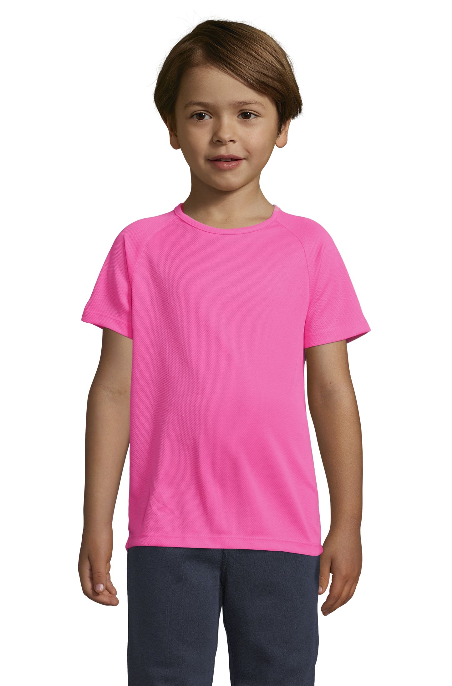 SPORTLICHE KINDER - 129 - Fluoreszierendes Rosa 2