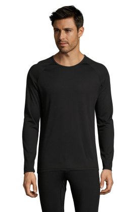 SPORTLICHE LSL-HERREN - 312 - SCHWARZ