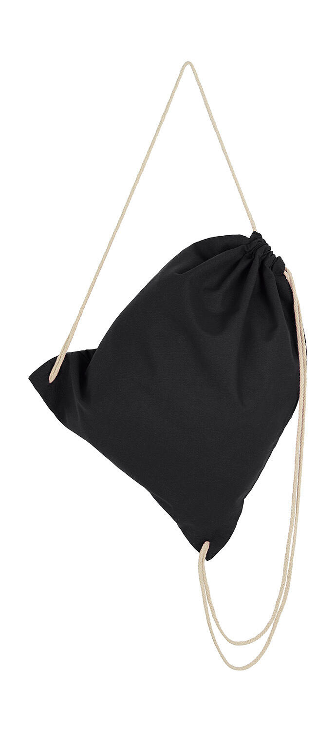 Rucksack mit Kordelzug - 101 - Schwarz