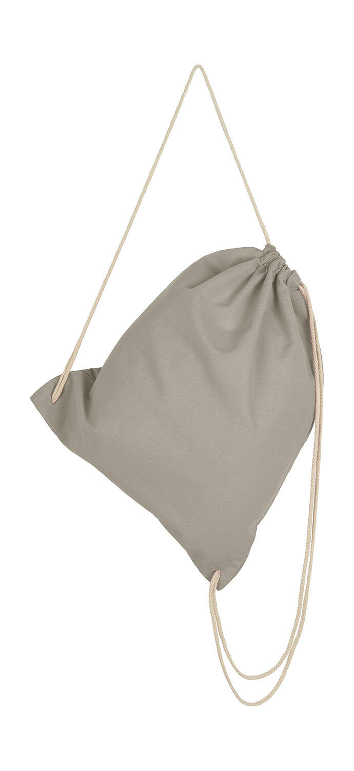 Rucksack mit Kordelzug - 127 - Hellgrau