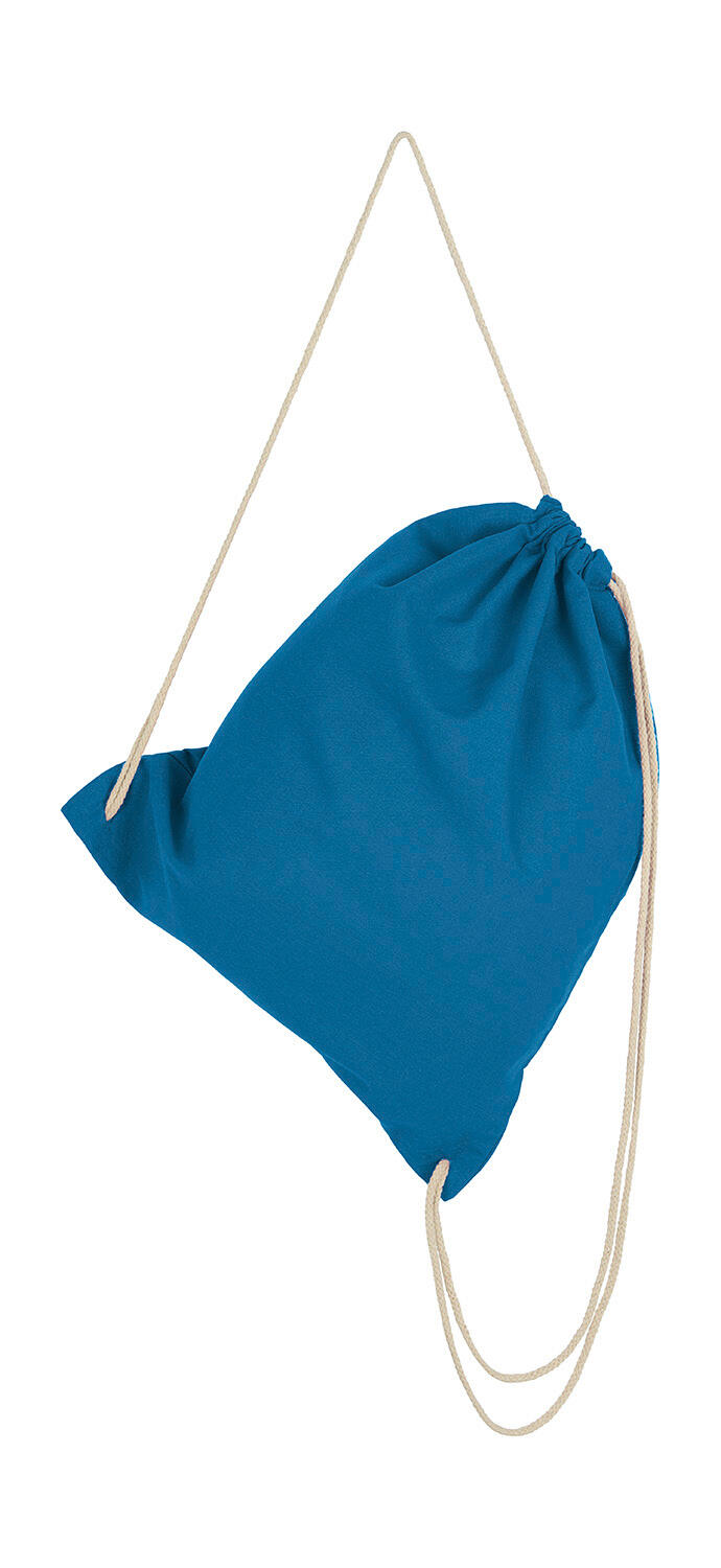 Rucksack mit Kordelzug - 307 - Mittelblau