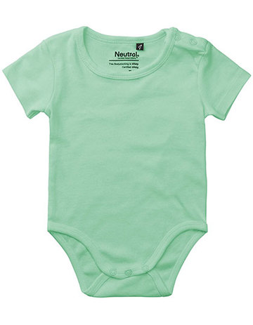 Baby-Kurzarmbody - 40 - Dusty Mint