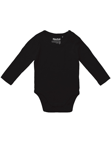 Baby-Langarmbody - 03 - Schwarz