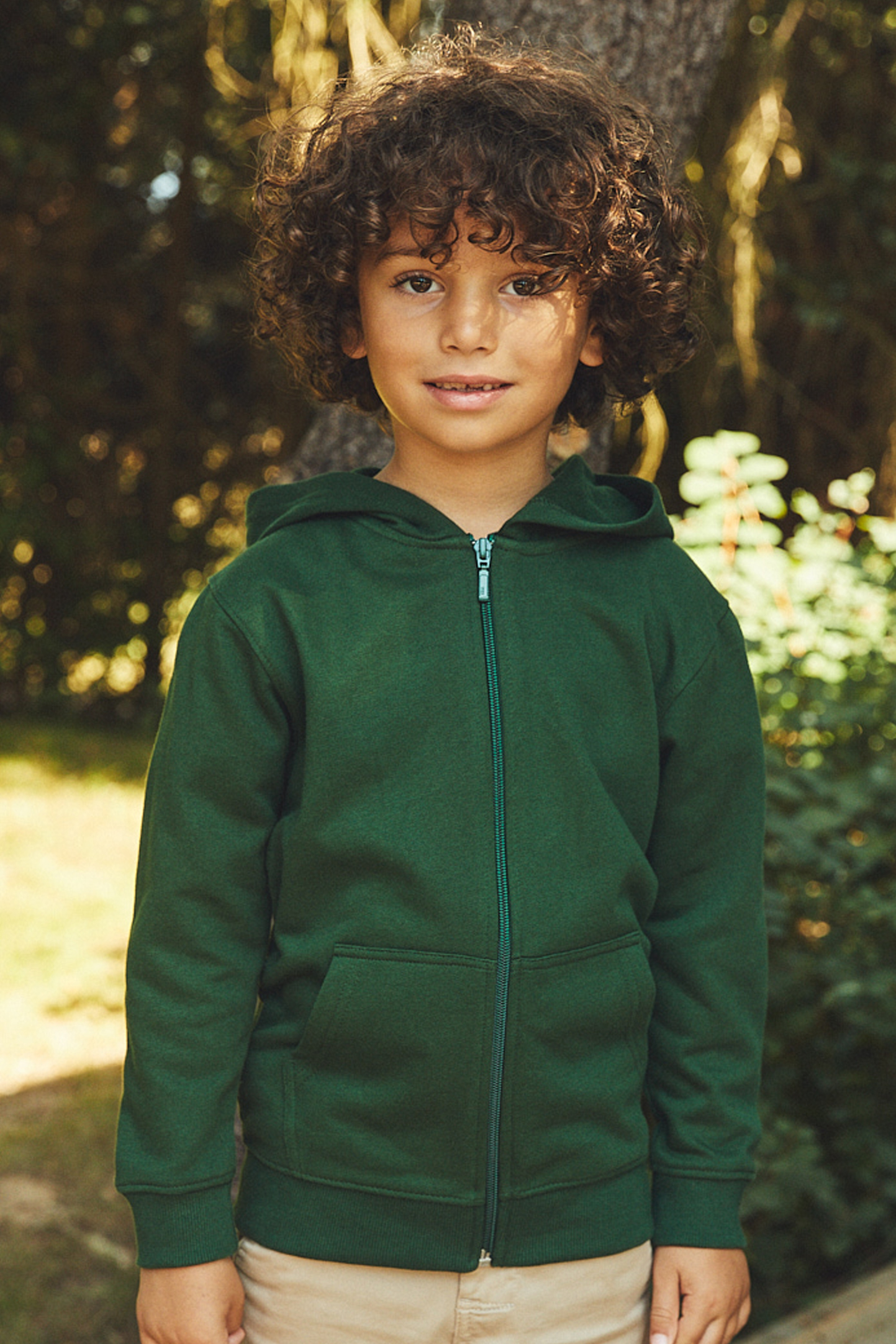 Kinder-Kapuzenpullover mit Reißverschluss