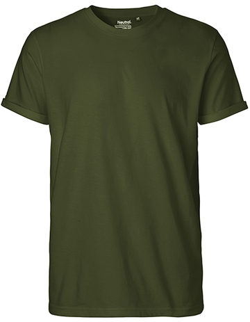 Herren-T-Shirt mit hochkrempelbaren Ärmeln - 13 - Militär