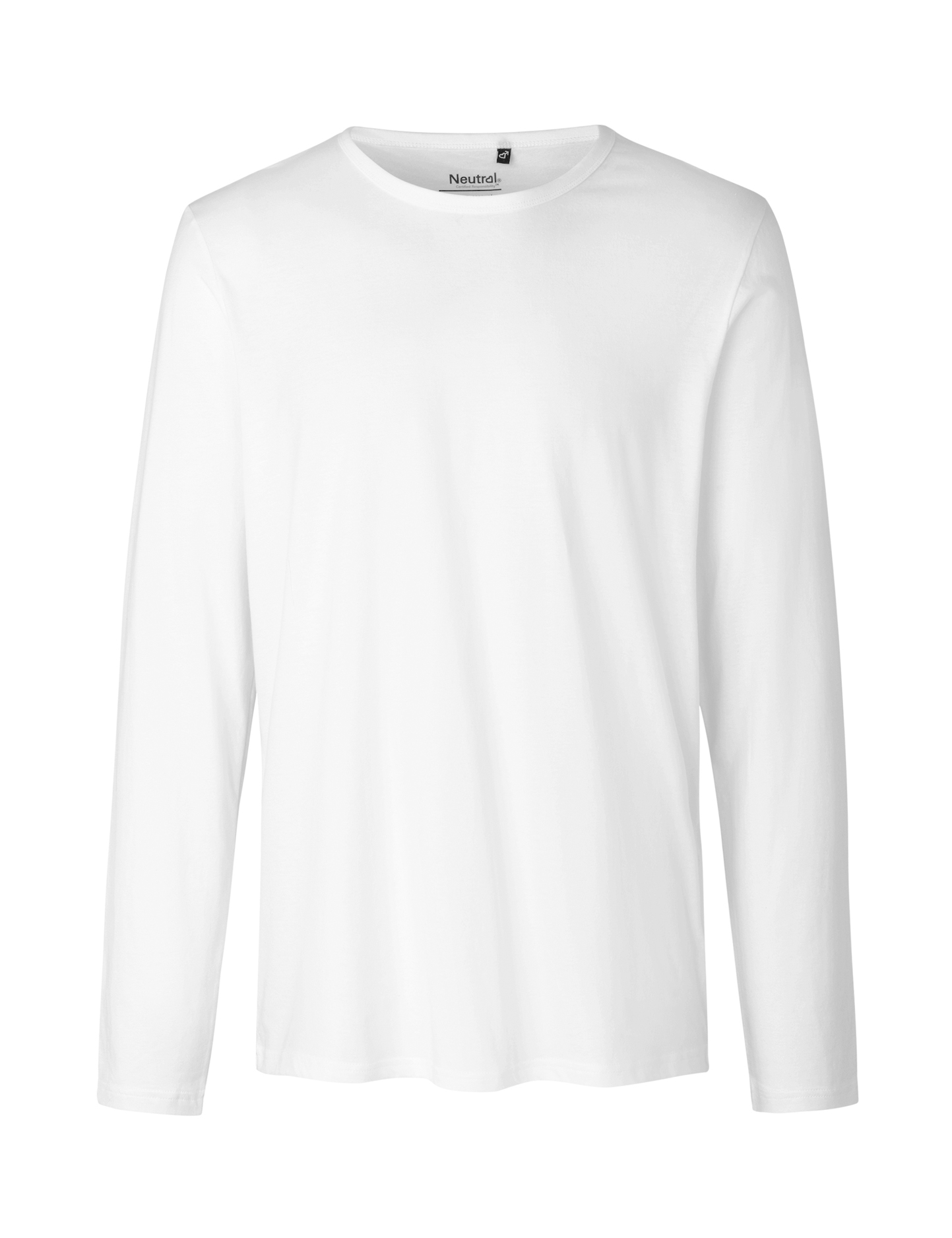 Herren-Langarmshirt - 01 - Weiß