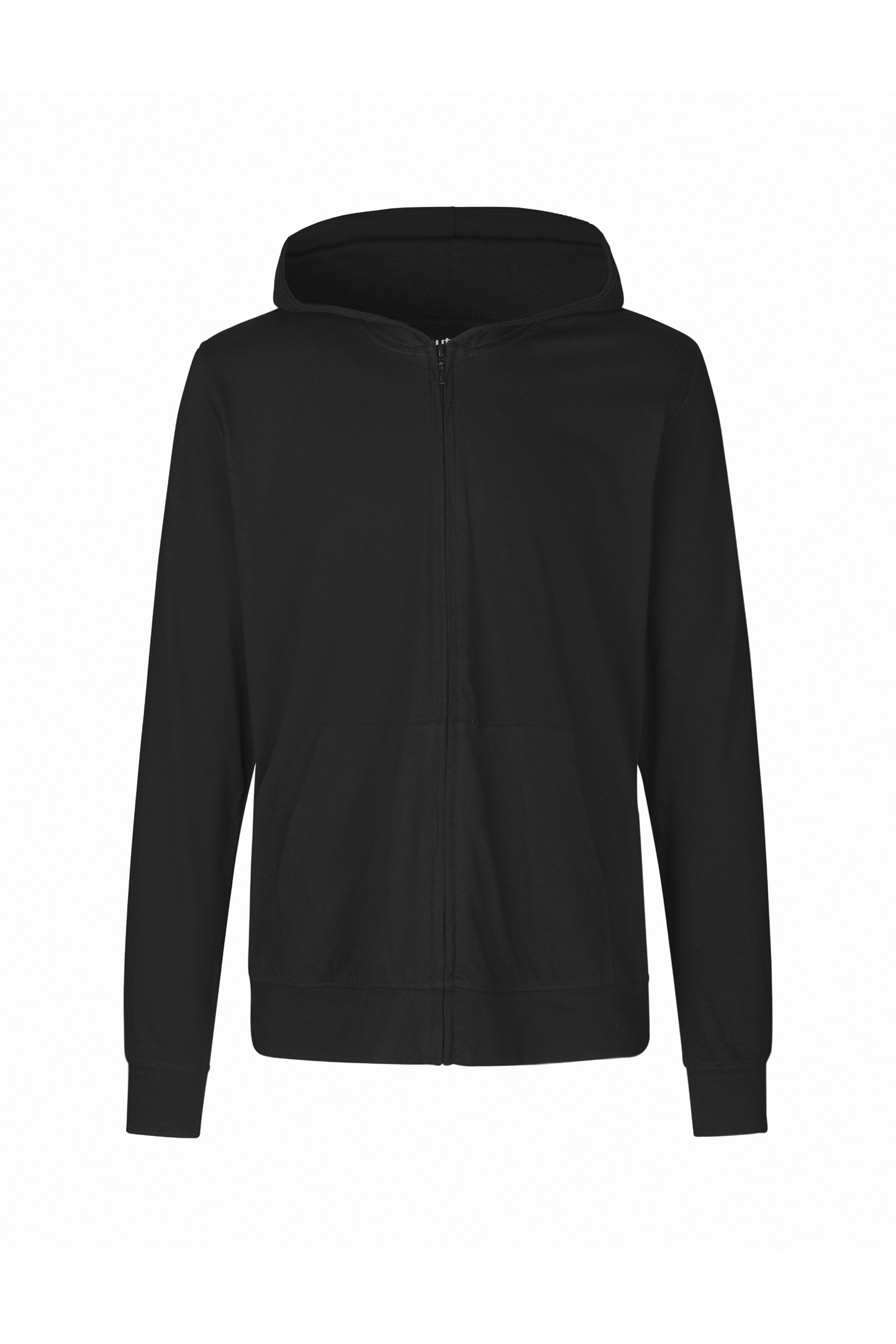Unisex-Jersey-Hoodie mit Reißverschluss - 03 - Schwarz
