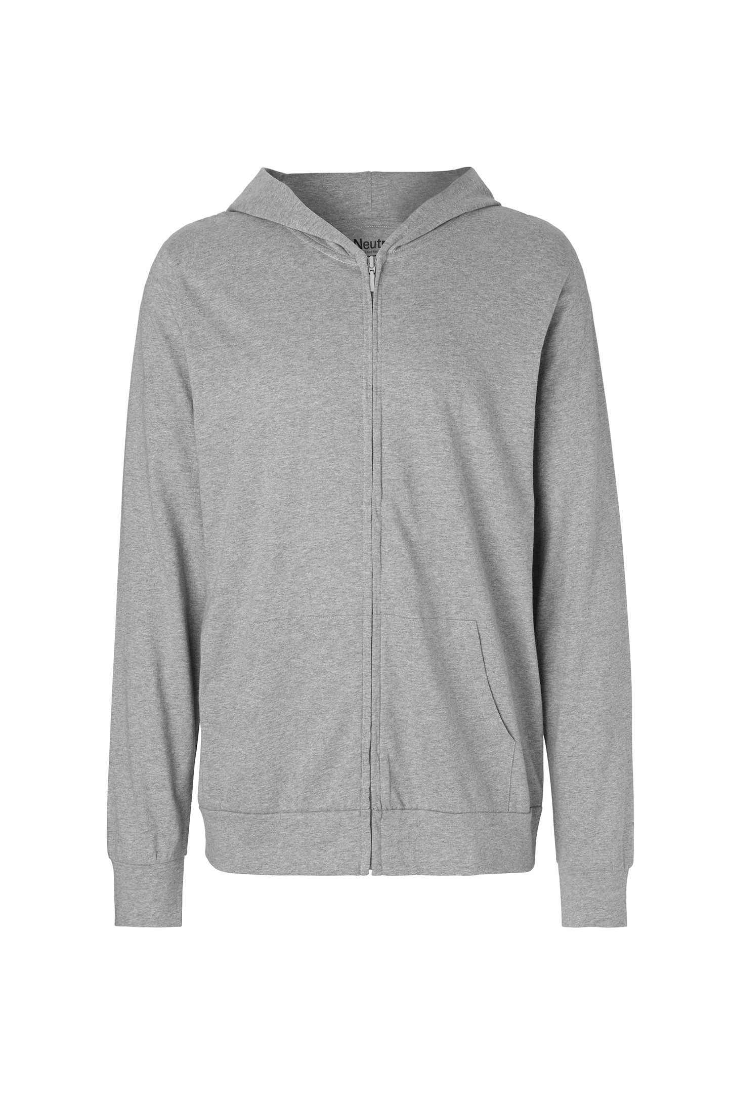 Unisex-Jersey-Hoodie mit Reißverschluss - 21 - Sportgrau