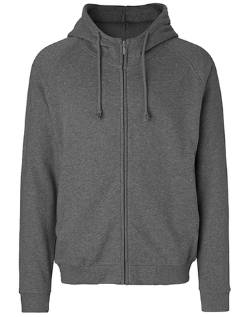Unisex-Hoodie mit verdecktem Reißverschluss - 08 - Dunkelgrau