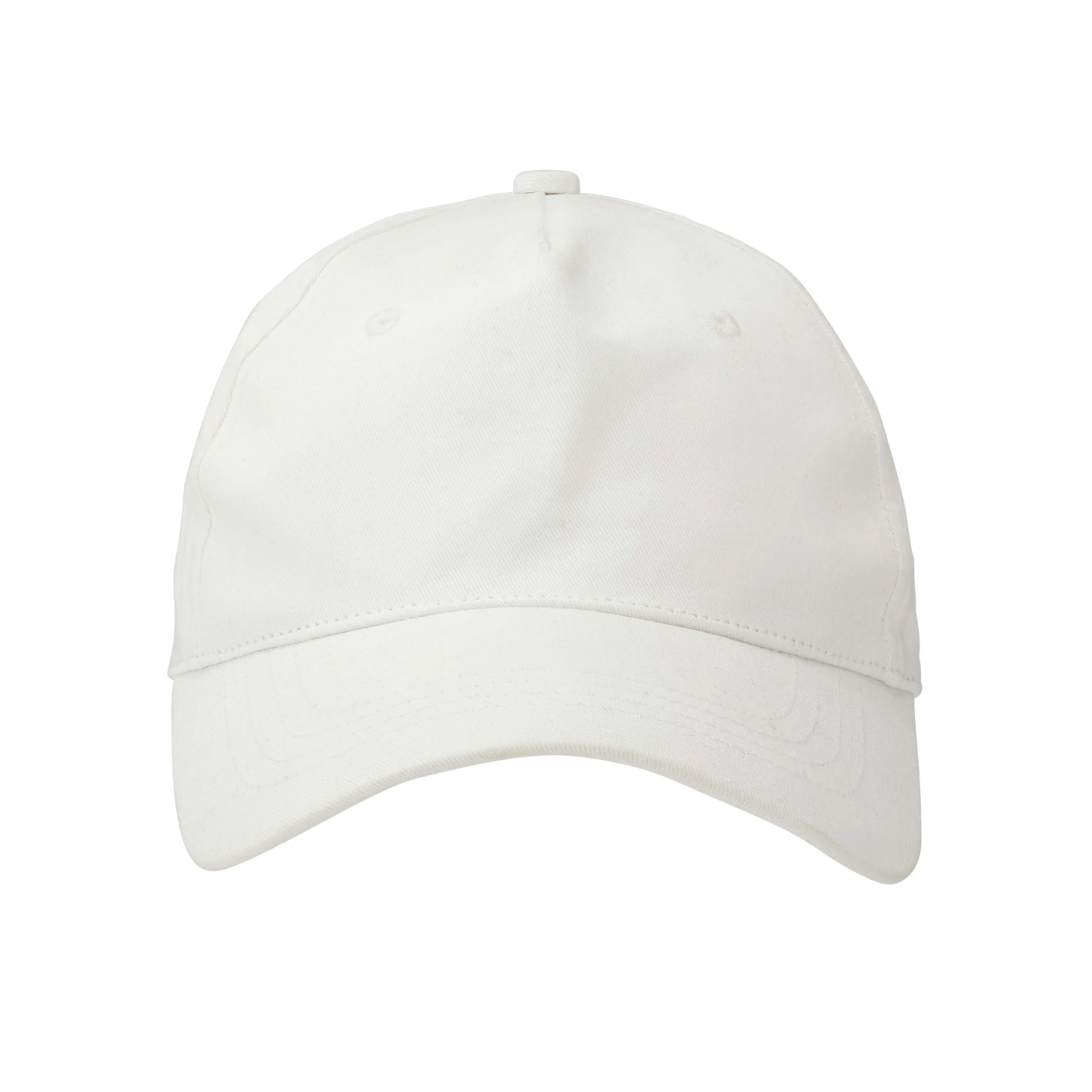 Twill Cap Bio 5 Panels 100% Baumwolle 210 g/m² Weiß Einheitsgröße - 01 - Weiß