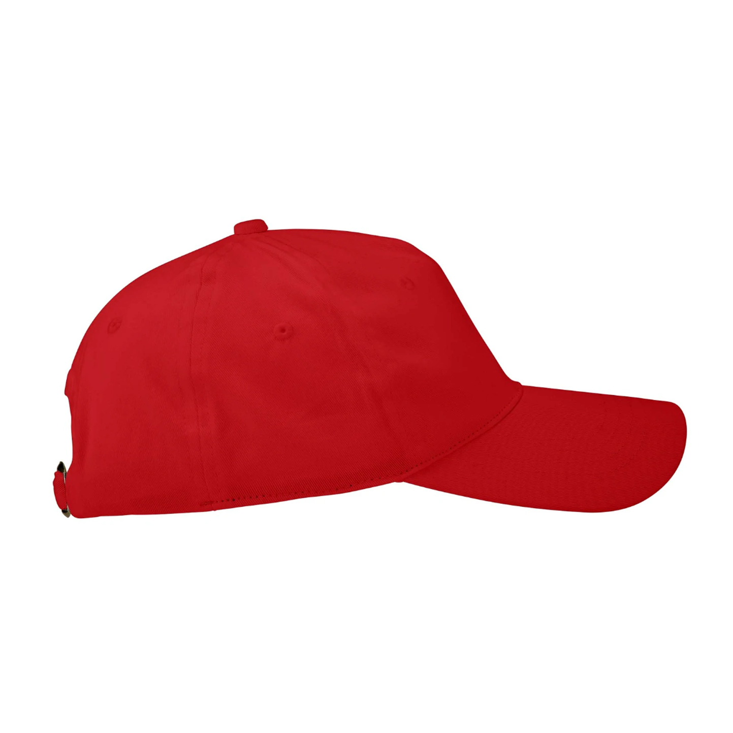Twill Cap Bio 5 Panels 100% Baumwolle 210 g/m² Weiß Einheitsgröße - 05 - Rot