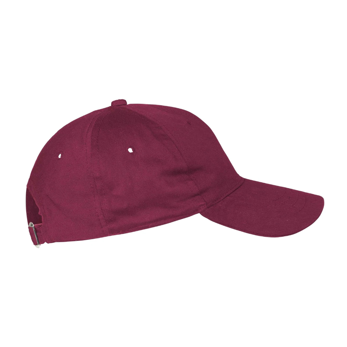 Twill Cap Bio 5 Panels 100% Baumwolle 210 g/m² Weiß Einheitsgröße - 26 - Bordeaux