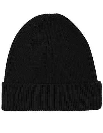 Mütze 1x1 Rippen - 03 - Schwarz