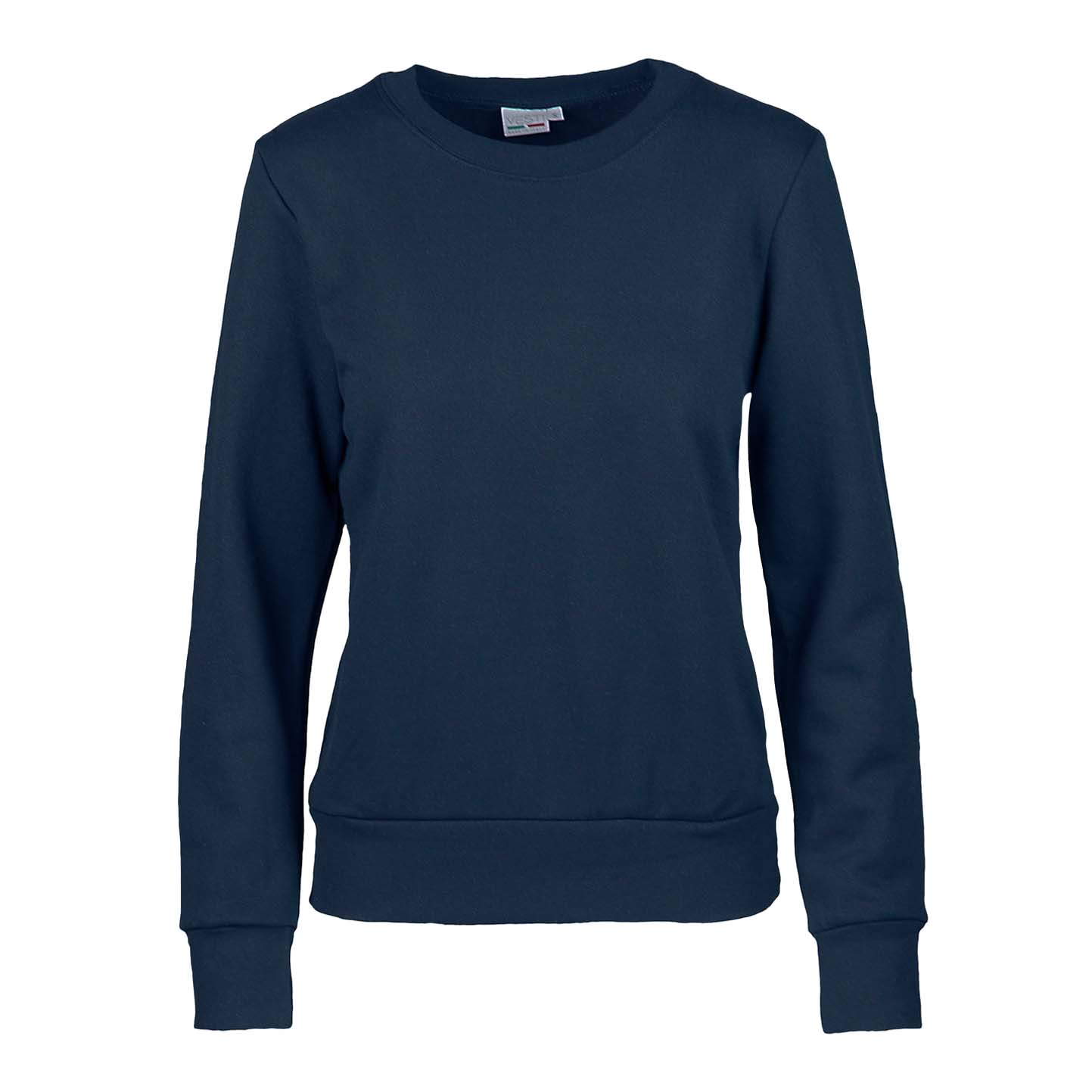 Damen-Sweatshirt, Material: 70 % Baumwolle, 30 % Polyester, 280 g/m², Schwarz, Größe S - 18 - Blau