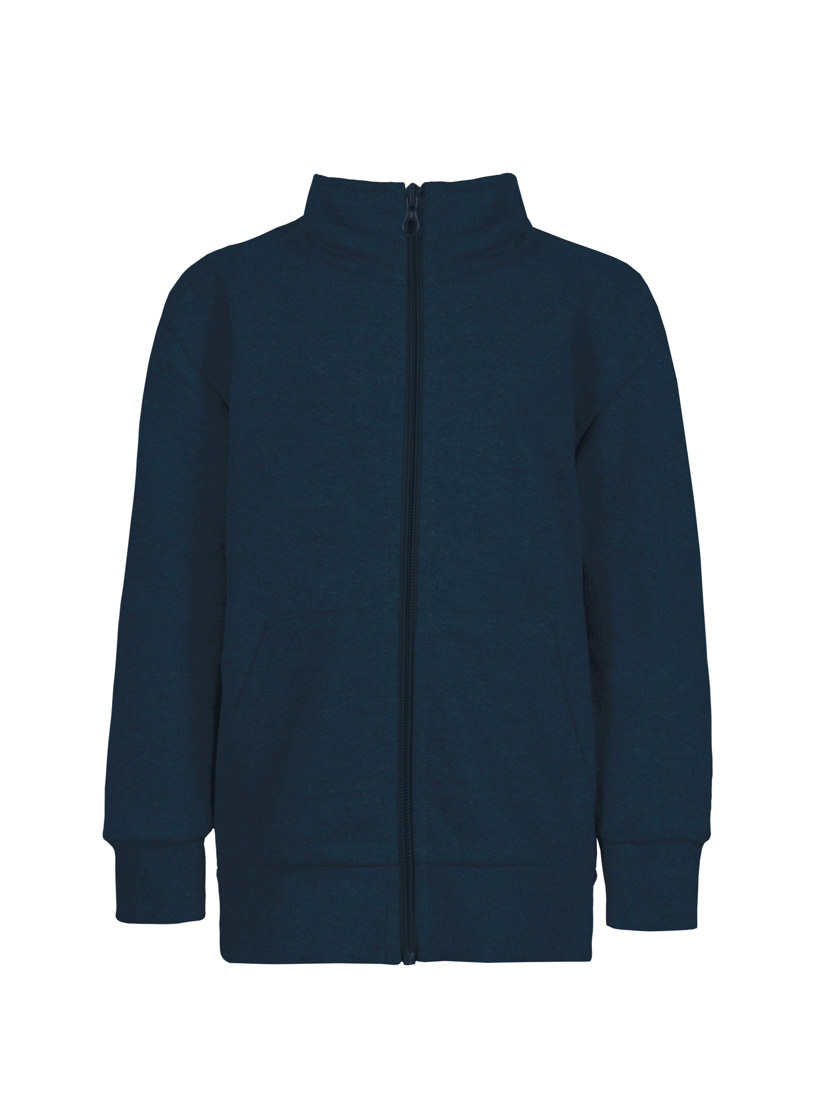 Kinderjacke aus 100 % Baumwoll-Frottee (Cotton/Polsterung), 240 g, Blau, Größe XS - 18 - Blau