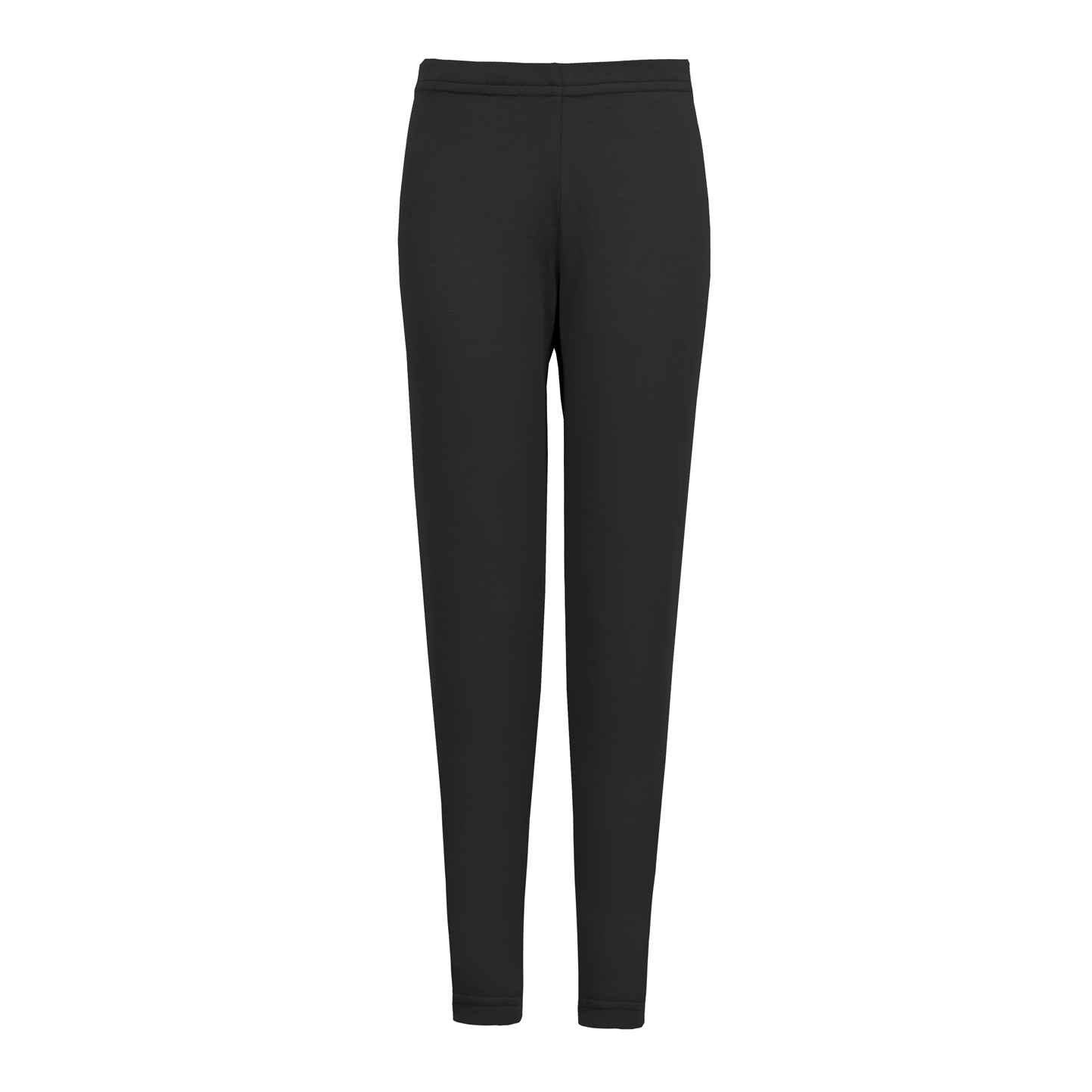 Neue Mädchenleggings, 90 % Baumwolle, 10 % Elastan, 210 g/m², Hellmeliertes Grau, Größe M/L (8–10 Jahre) - 12 - Schwarz