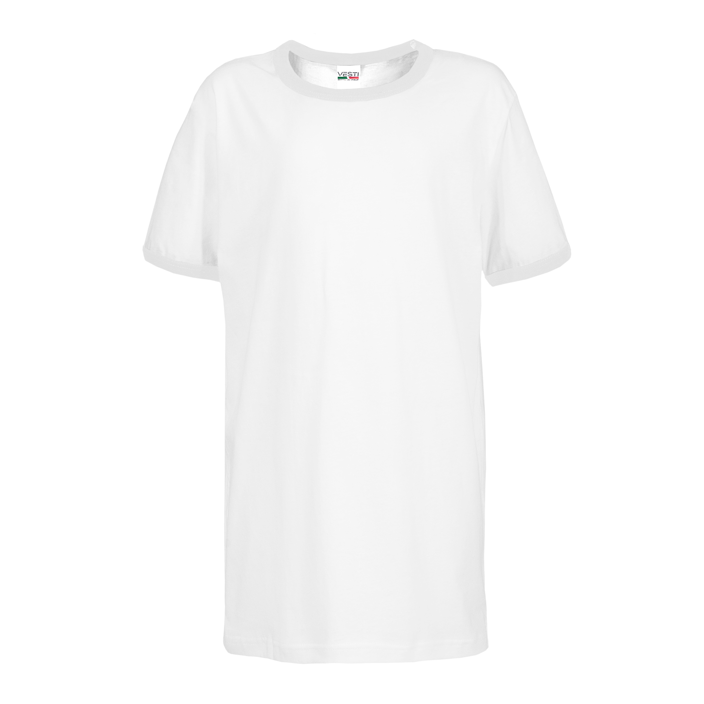 Weiches Kinder-T-Shirt, 100 % Baumwolle, 140 g/m², Weiß/Weiß, Größe XS - 9999 - Weiß/Weiß