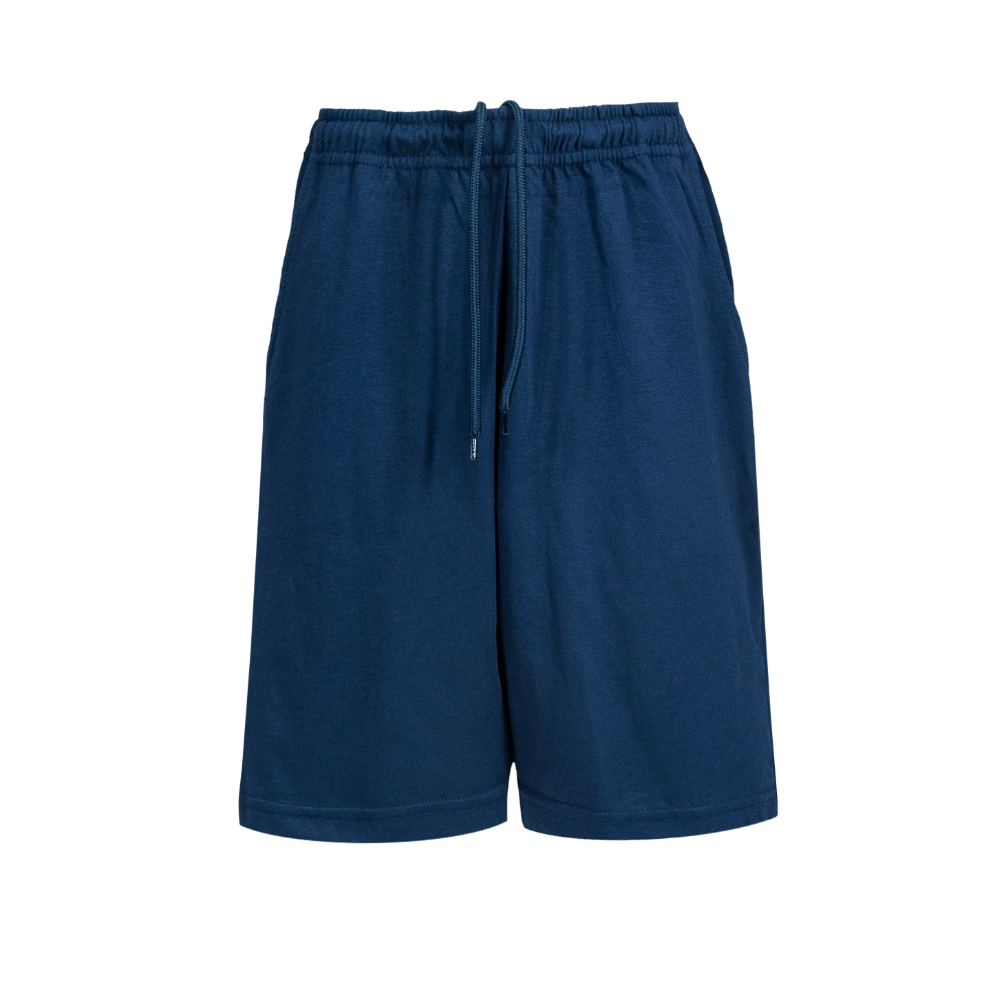 Pony Kinder-Jerseyshorts, 100 % Baumwolle, 170 g, Hellmeliertes Grau, XXS (1/2 Jahre) - NY - New York – Marineblau