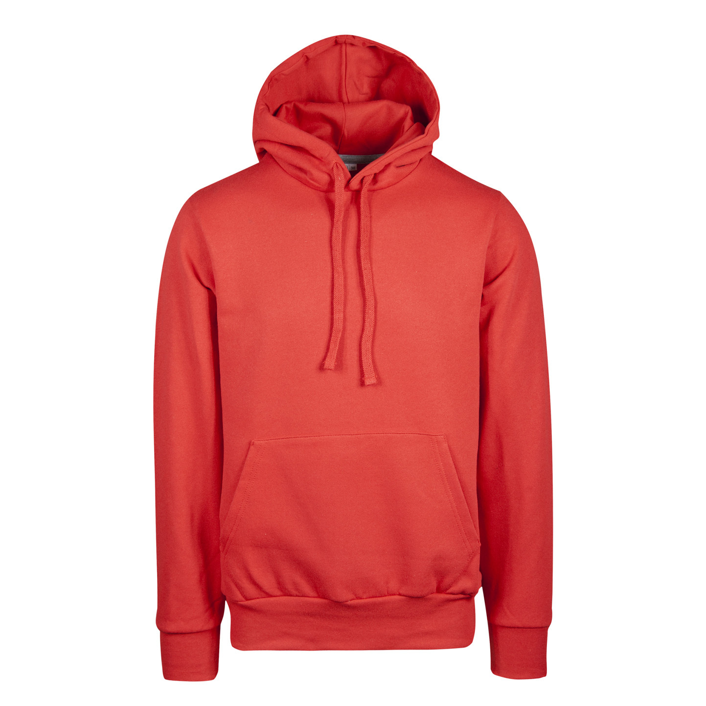Frottee-Kapuzenpullover, 70 % Baumwolle, 30 % Polyester, 240 g/m², Schwarz, Größe XS - 28 - Sportrot