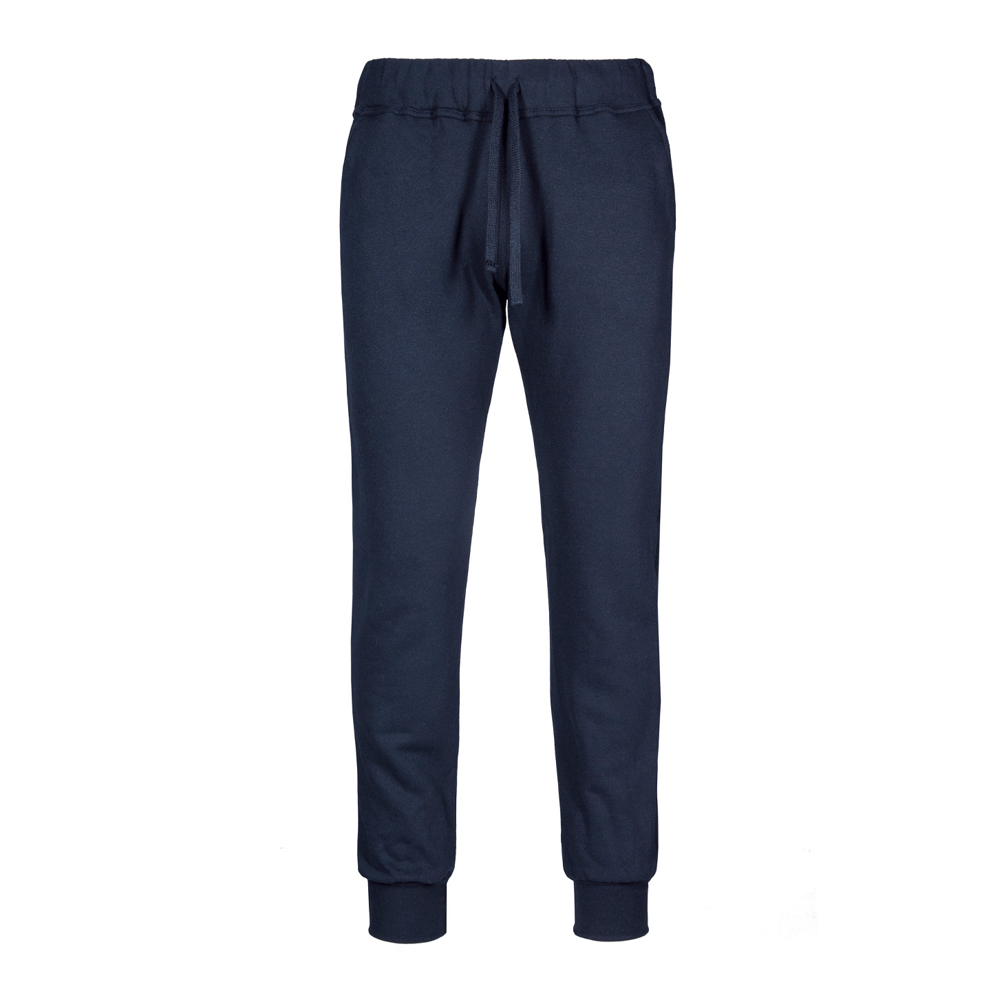 Fleece-Hose, 70 % Baumwolle, 30 % Polyester, 280 g/m², Schwarz, Größe XS - 18 - Blau