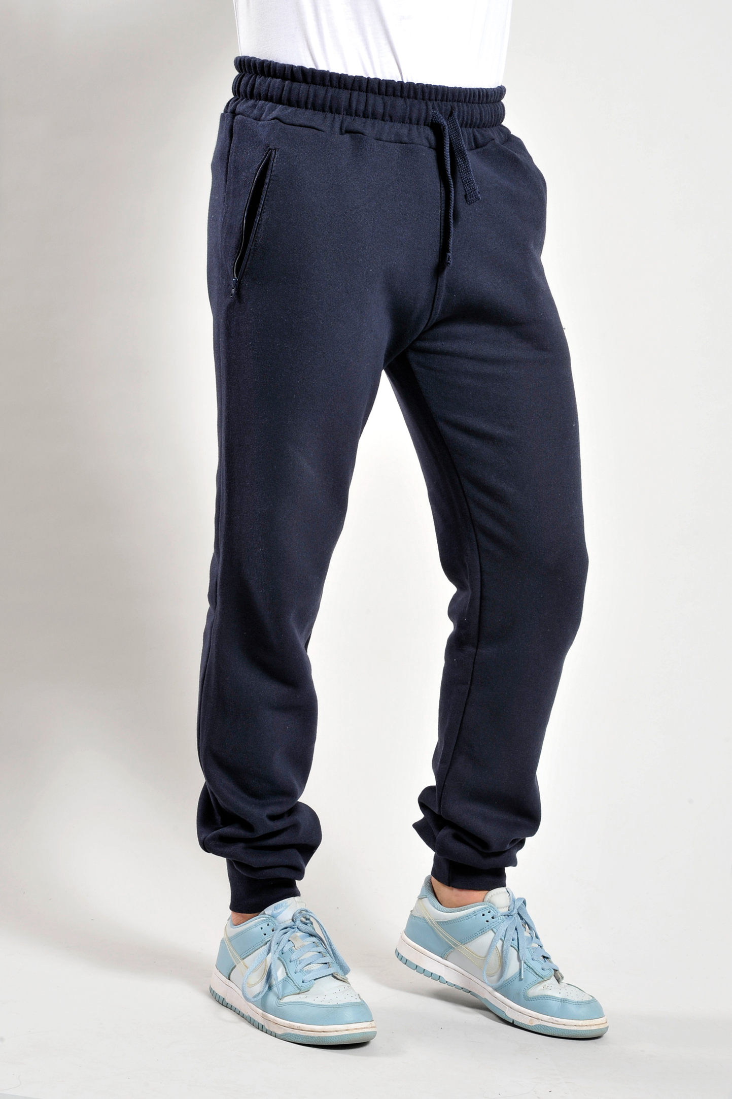 Fleece-Hose, 70 % Baumwolle, 30 % Polyester, 280 g/m², Schwarz, Größe S