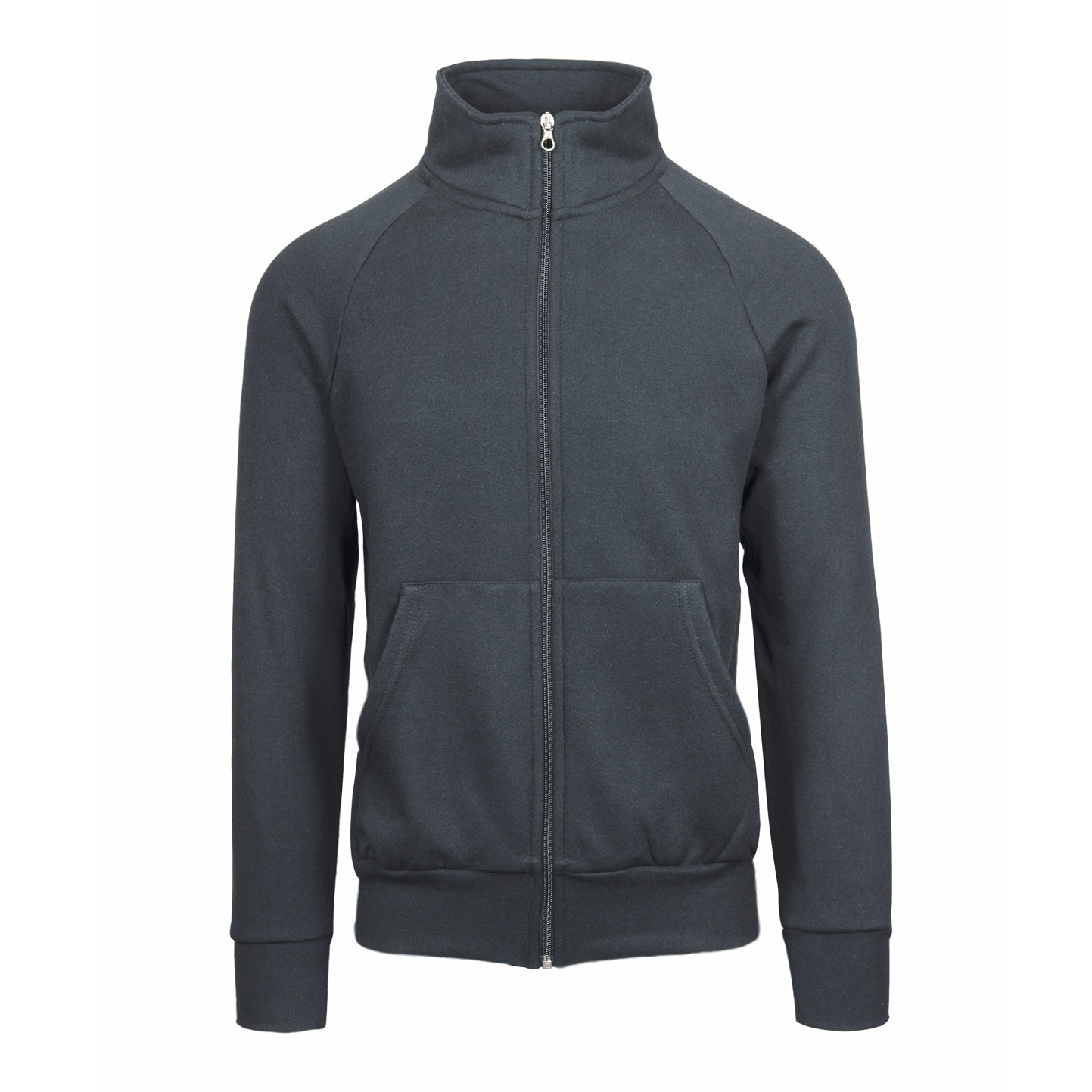 ECO Jacke mit Reißverschluss, Unisex, 50 % Baumwolle/50 % Polyester, R.280, Schwarz, Größe XS - 22E - ECO Lead