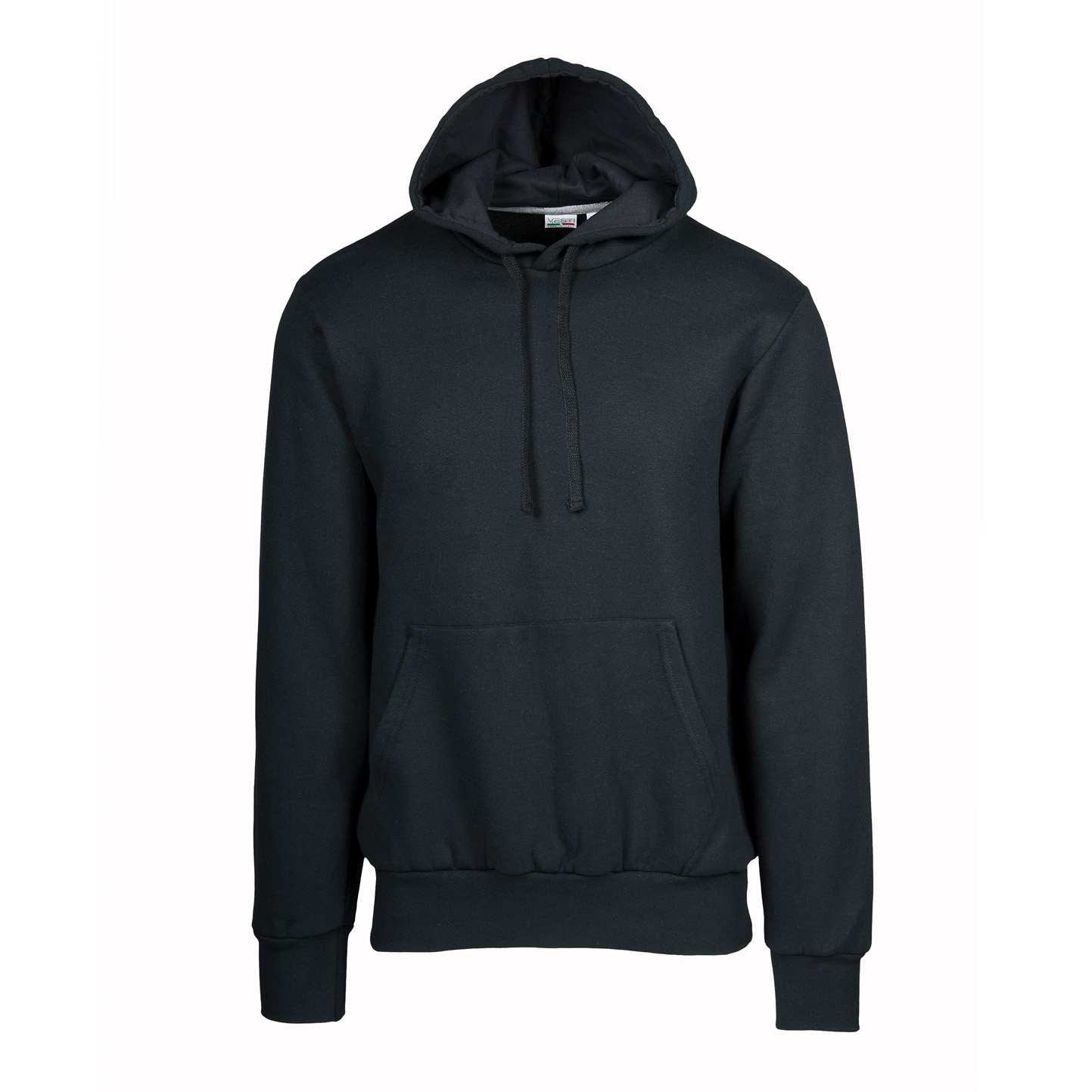 ECO Cap Sweatshirt. Unisex, 50 % Baumwolle, 50 % Polyester. 280 g/m². Schwarz. Größe XS. - 12E - Black ECO