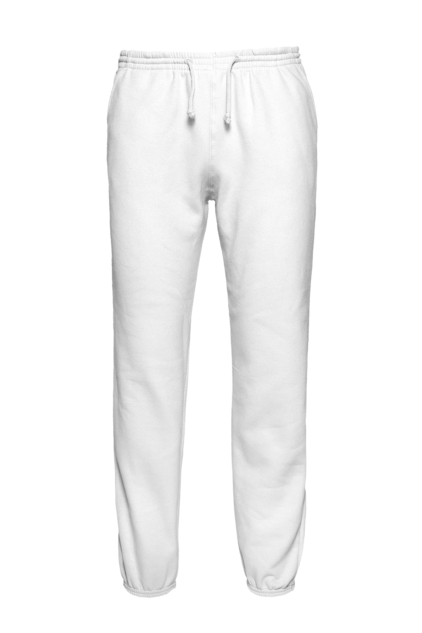 Fleecehose, 70 % Baumwolle, 30 % Polyester, 280 g/m², Schwarz, Größe XXS - 99 - Weiß