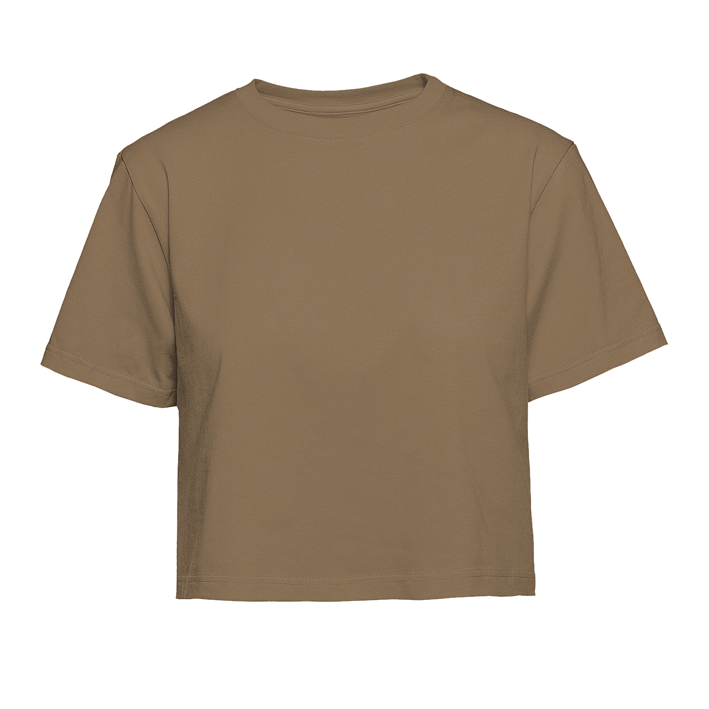 Damen-Kurzarmshirt, 100 % Baumwolle, 140 g/m², Grau meliert, hell, Größe XS - TB - TB – Tabak