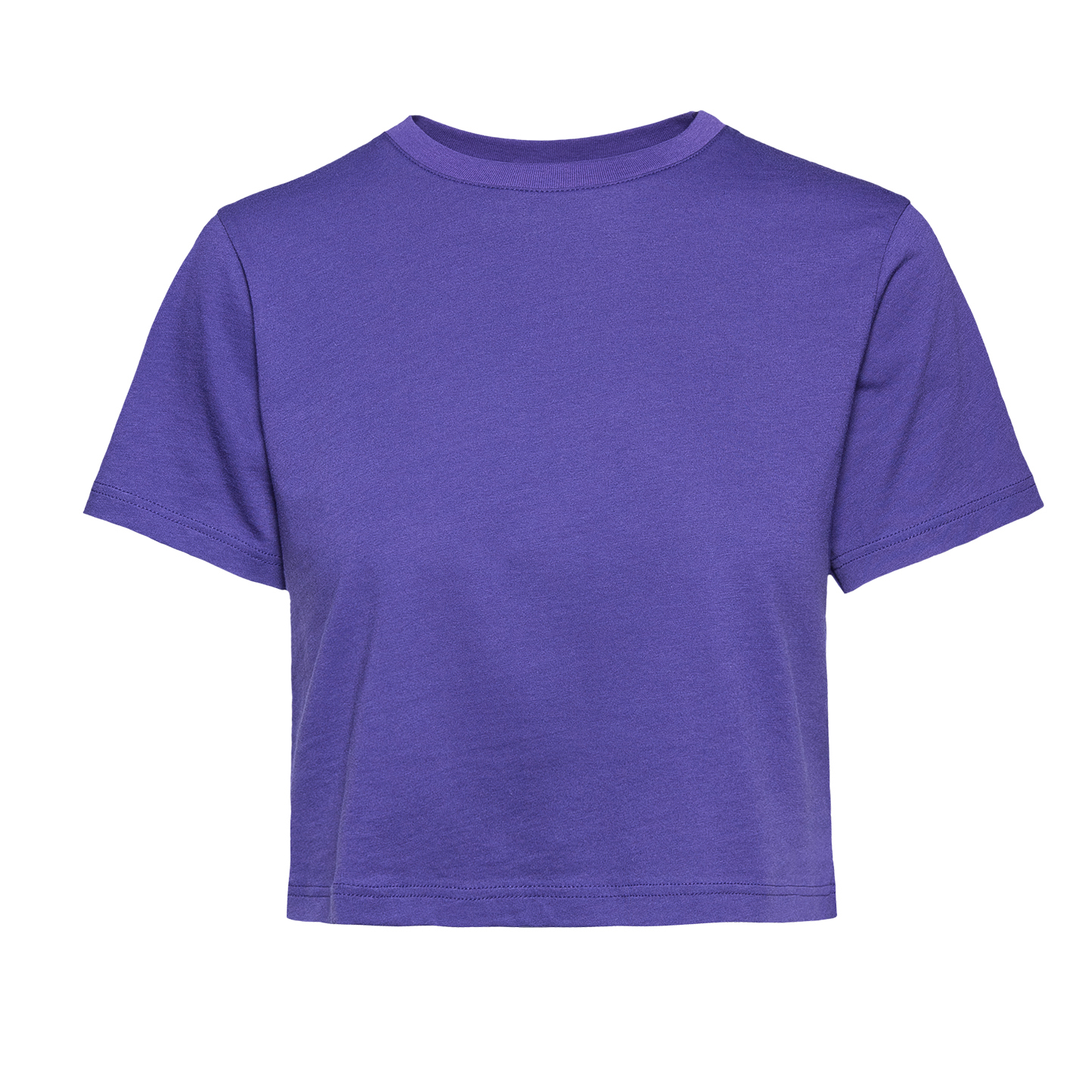 Damen-Kurzarmshirt, 100 % Baumwolle, 140 g/m², Grau meliert, hell, Größe XS - VI - Viola