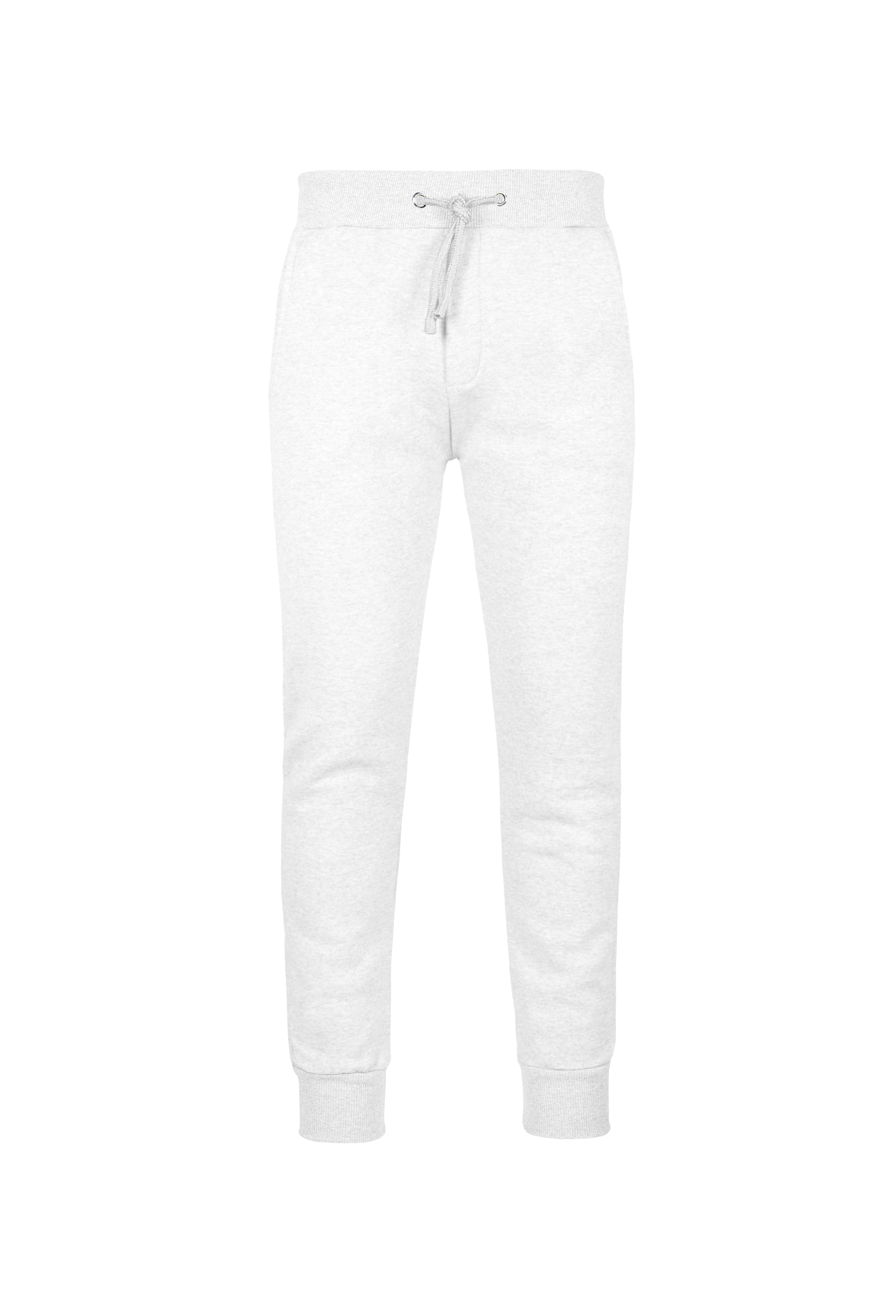 Fleecehose 75/25 % Baumwolle/Polyester 320 g/m² Schwarz Größe S - 98 - Cremeweiß