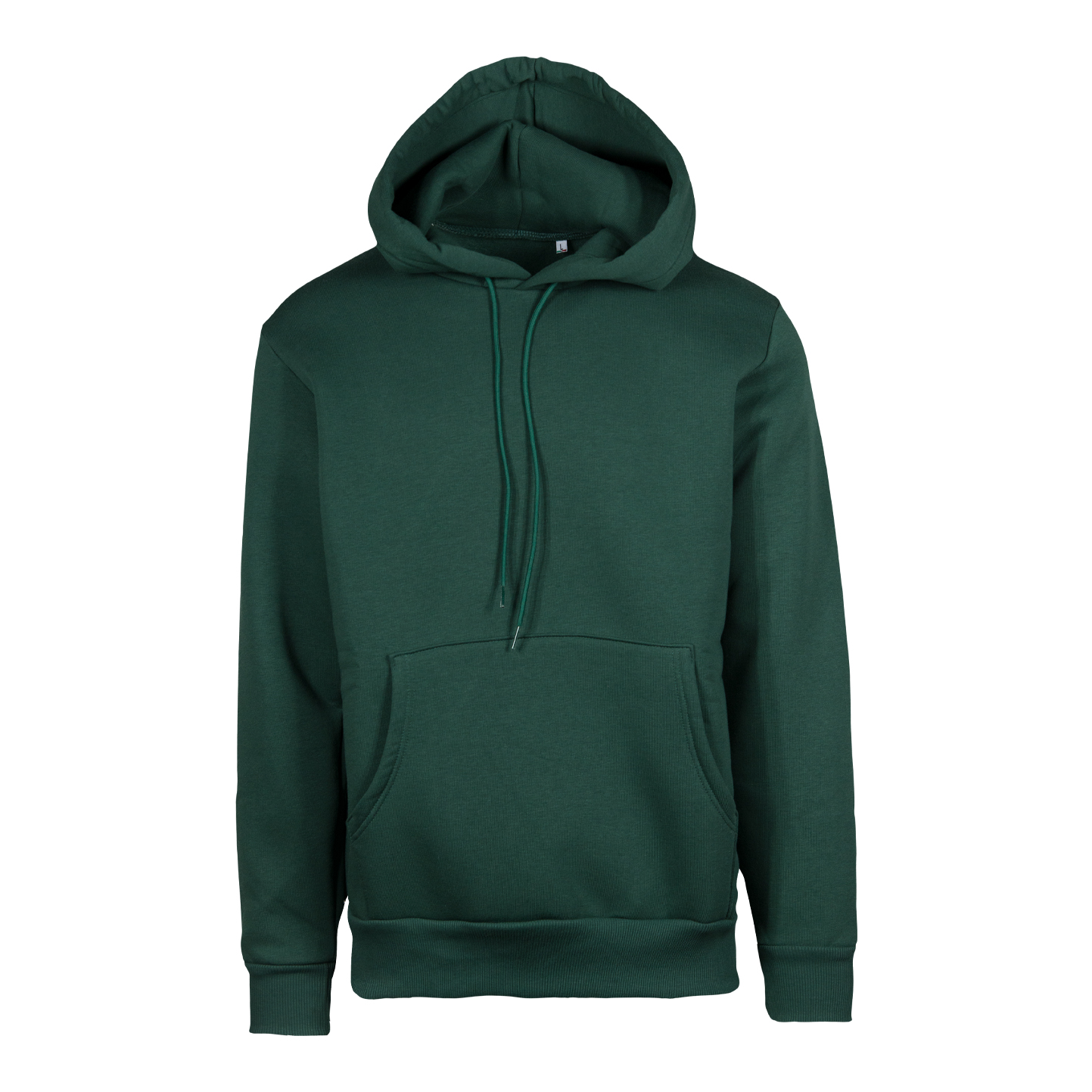 Weicher Kapuzenpullover. 75 % Baumwolle, 25 % Polyester, 320 g/m², Schwarz, Größe XS. - VT - Waldgrün