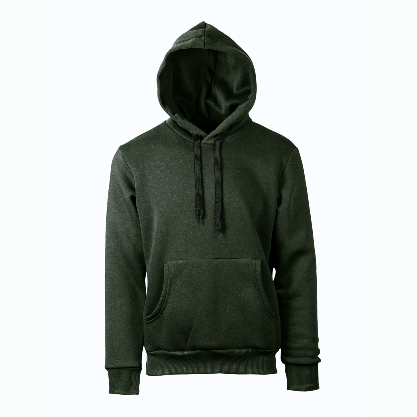 Weicher Kapuzenpullover. 75 % Baumwolle, 25 % Polyester, 320 g/m², Schwarz, Größe XS. - VM - VM – Dunkles Militär