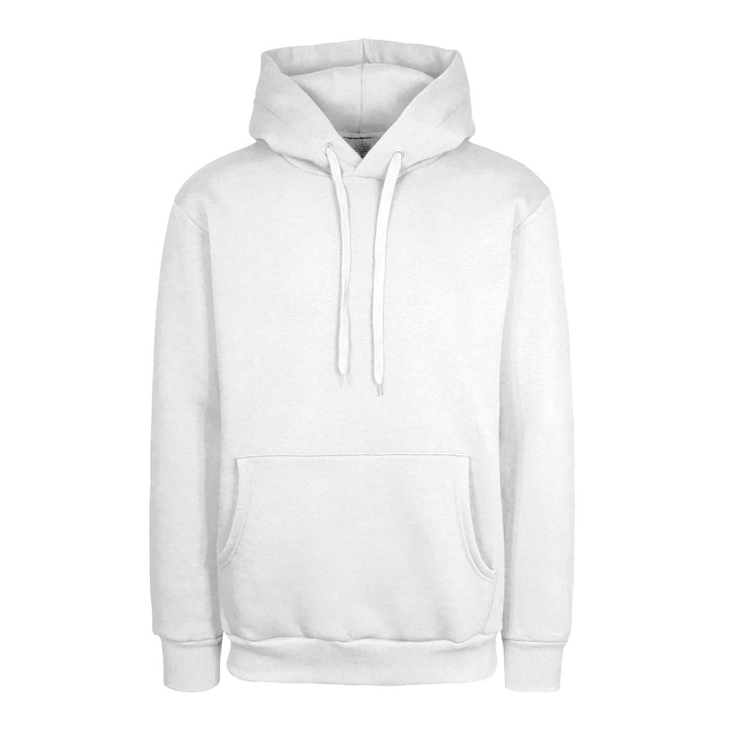 Weicher Kapuzenpullover. 75 % Baumwolle, 25 % Polyester, 320 g/m², Schwarz, Größe XS. - 98 - Cremeweiß