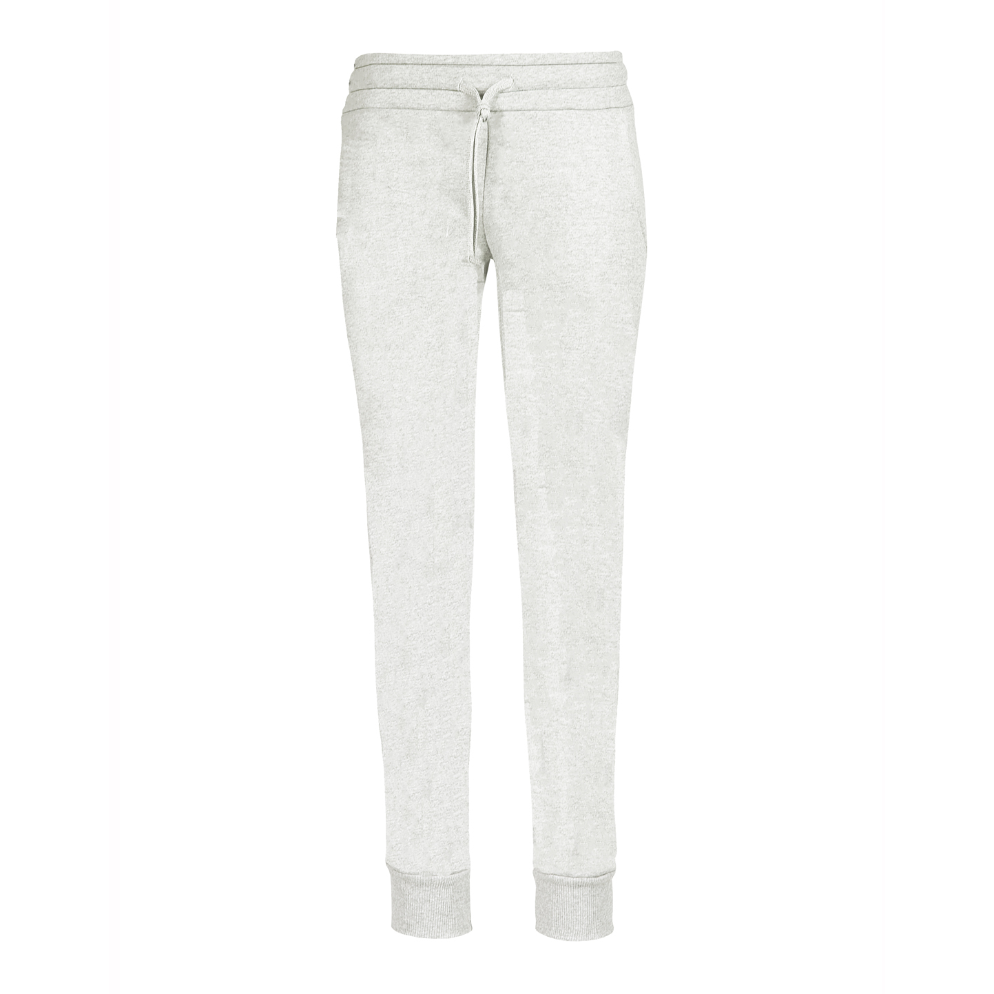 Damen-Fleecehose New Fit, 75 % Baumwolle, 25 % Polyester, 320 g, Schwarz, Größe S - 98 - Cremeweiß