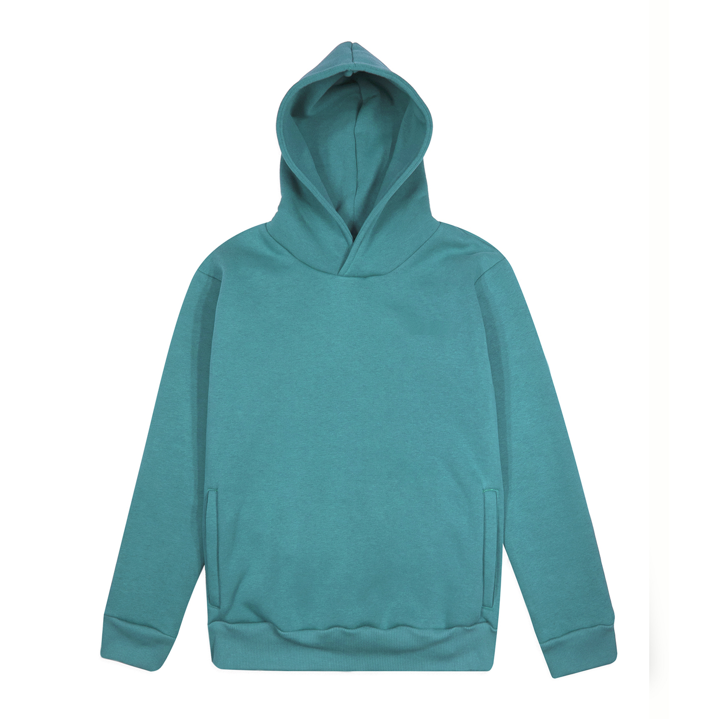 Weicher Kapuzenpullover. Urban Fit, 75 % Baumwolle, 25 % Polyester, 320 g/m², Schwarz, Größe XS - RF - Meerwasser