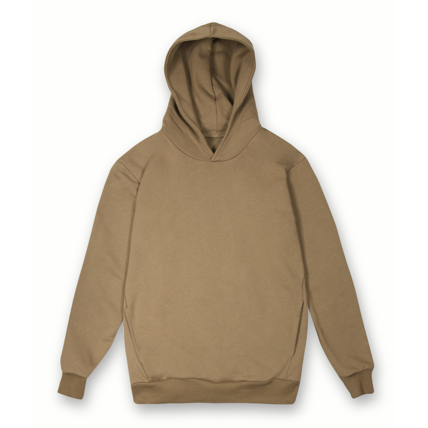 Weicher Kapuzenpullover. Urban Fit, 75 % Baumwolle, 25 % Polyester, 320 g/m², Schwarz, Größe XS - TB - TB – Tabak