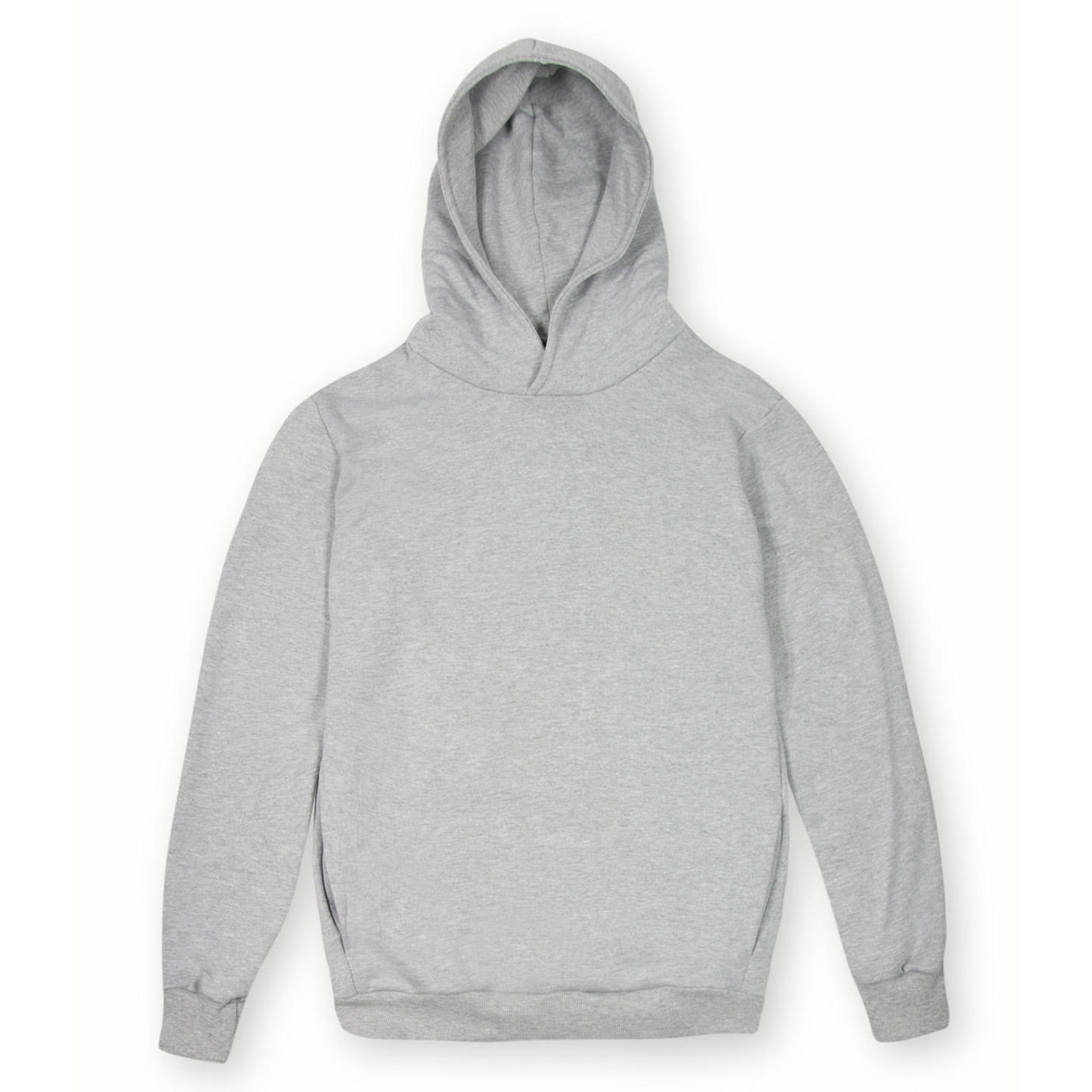 Weiches Kapuzensweatshirt aus 100 % Baumwolle (320 g/m²). Unisex, städtisches Design. Schwarz, Größe XS. - MC - Mc Melange Light