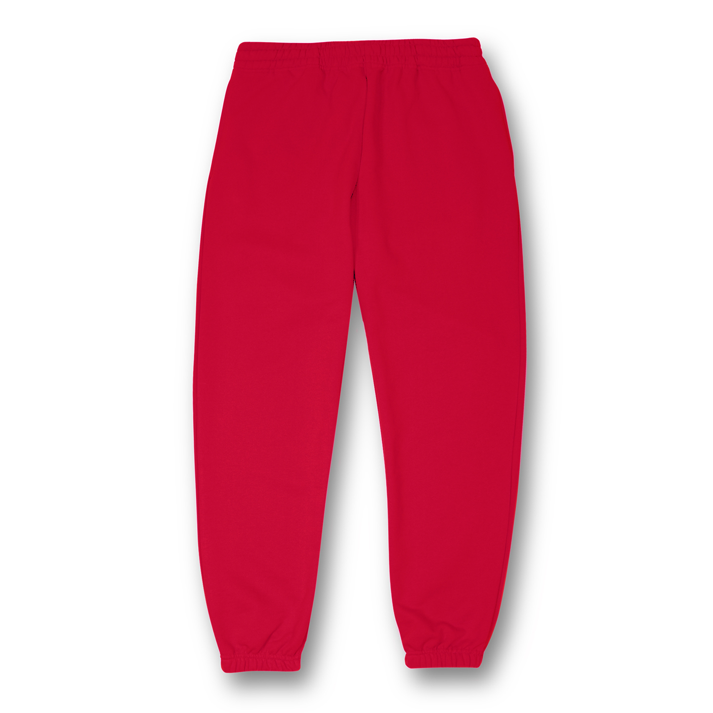 Weiche Frottee-Fleecehose, 100 % Baumwolle, 320 g/m², Schwarz, Größe XS - RO - Rot