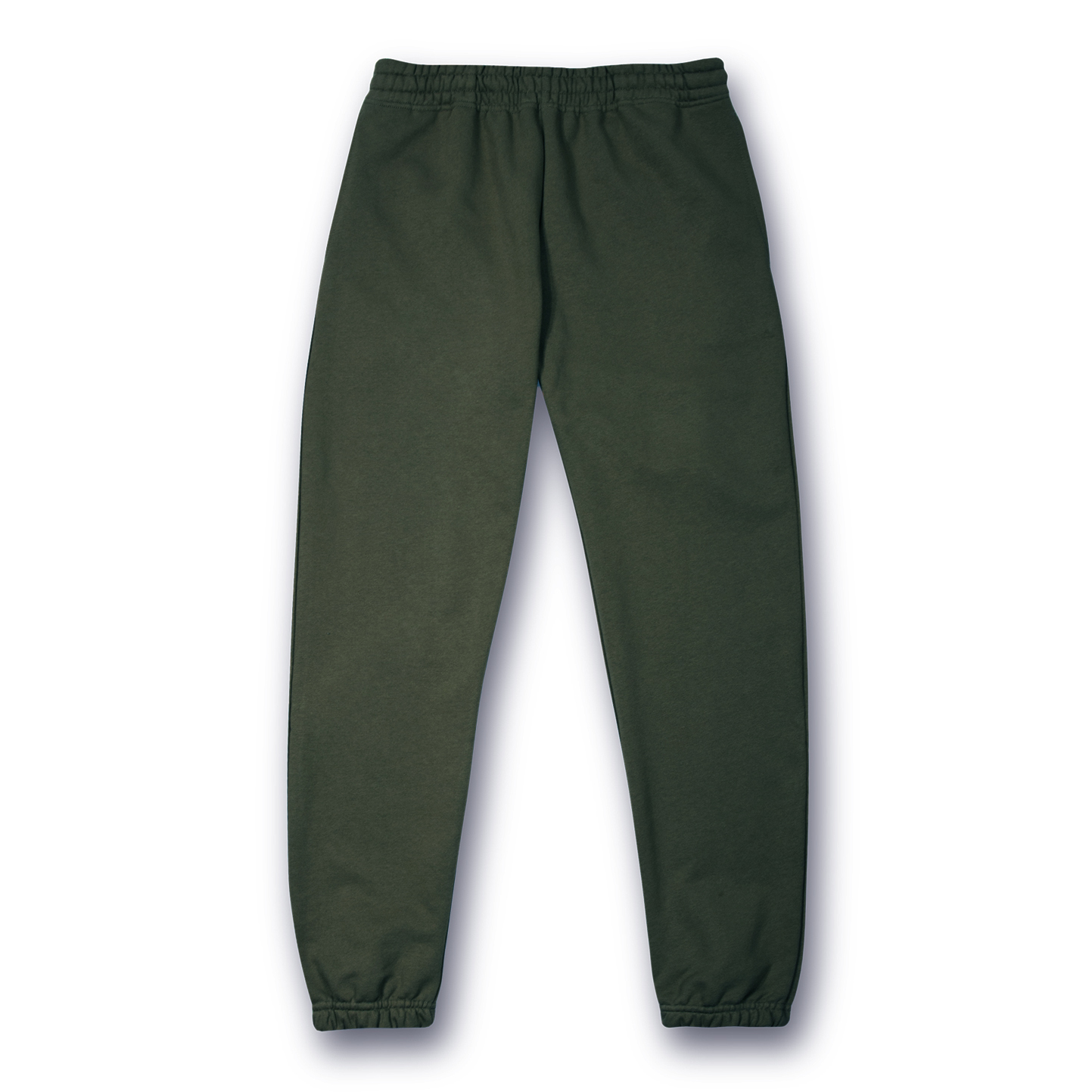 Weiche Frottee-Fleecehose, 100 % Baumwolle, 320 g/m², Schwarz, Größe XS - BS - BS – Militärgrün