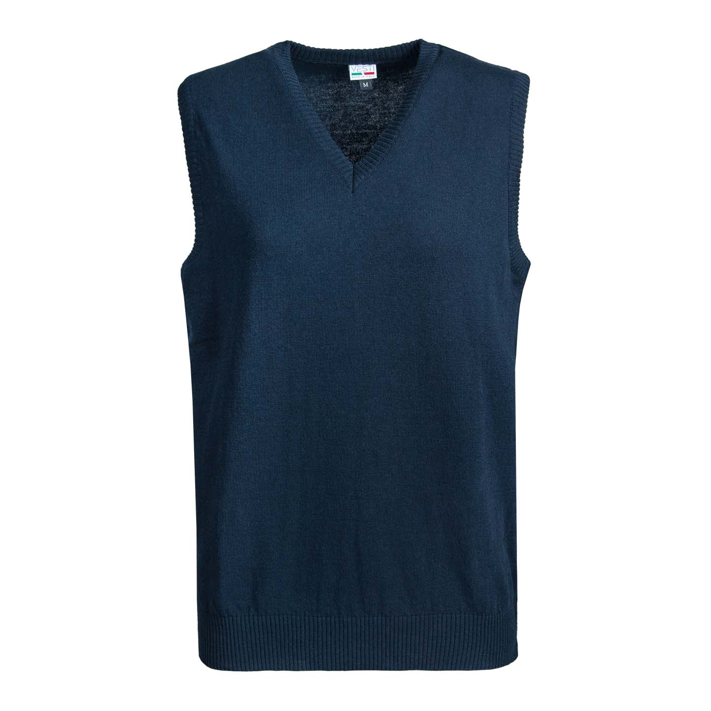 Pulloverweste aus 100 % recycelter Baumwolle, Bordeaux, Größe XS - 2052 - Blau 52