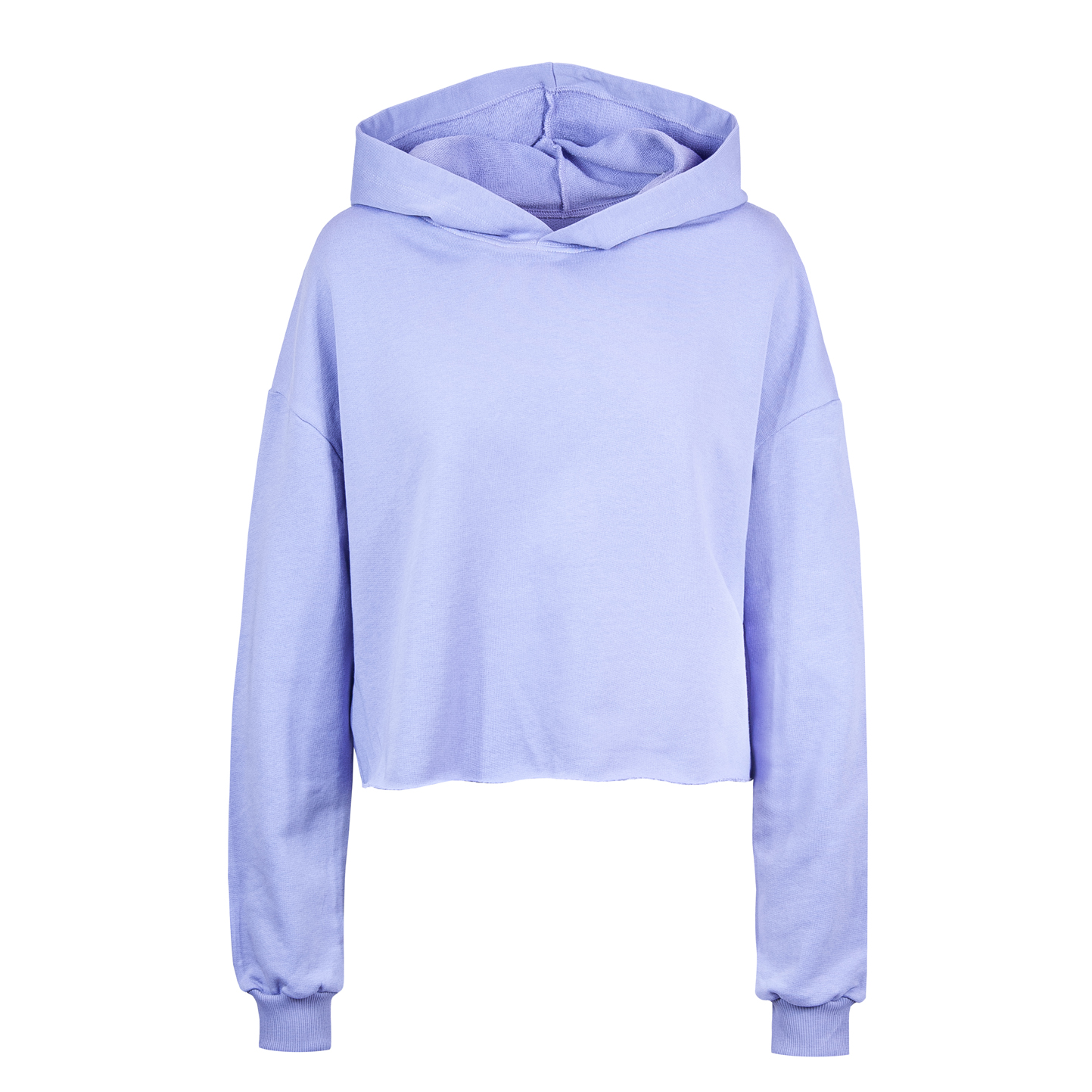 Amy Damen Cropped-Hoodie aus French Terry - LI - Flieder