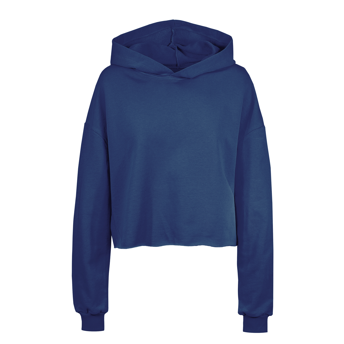 Amy Damen Cropped-Hoodie aus French Terry - NY - New York – Marineblau