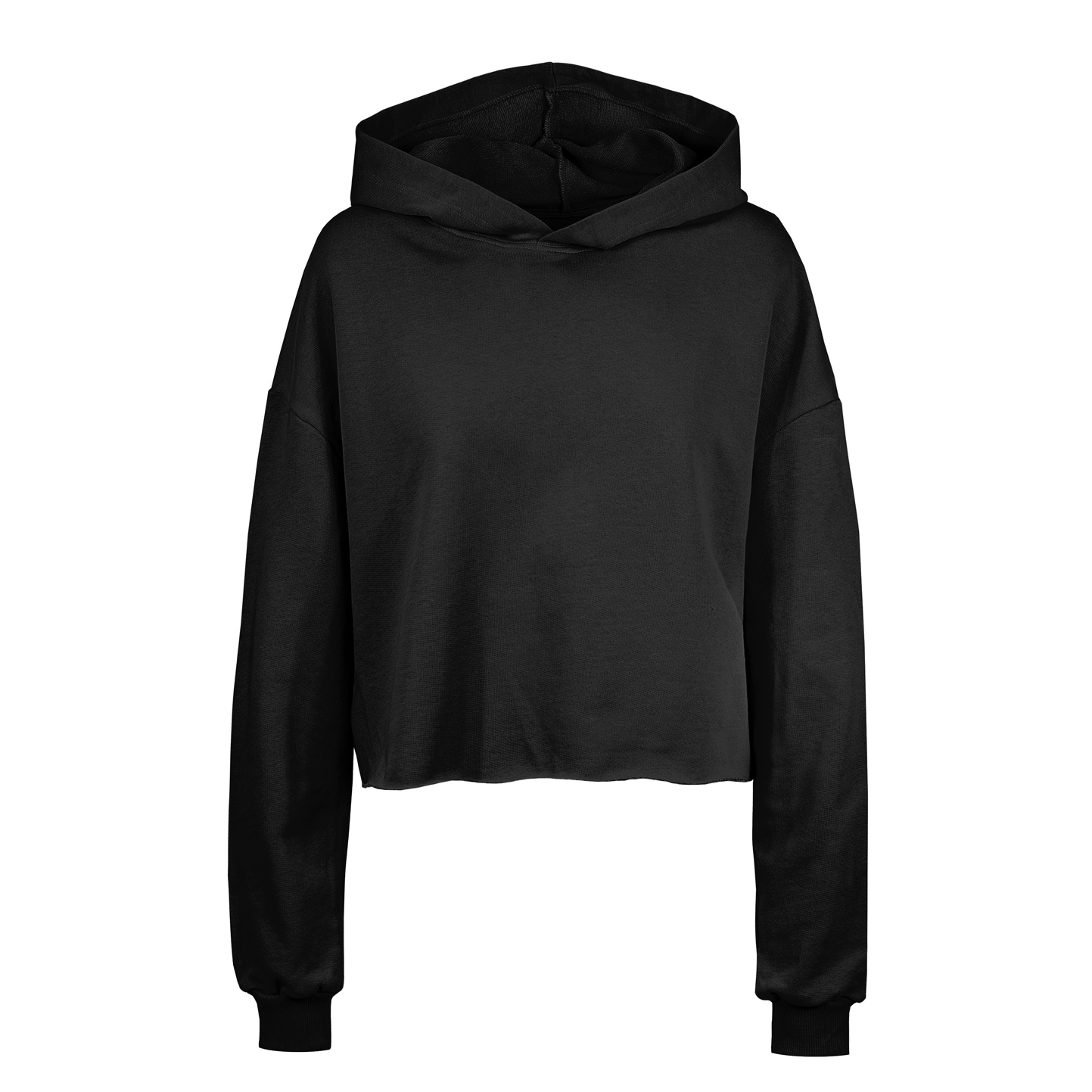 Amy Damen Cropped-Hoodie aus French Terry - 12 - Schwarz