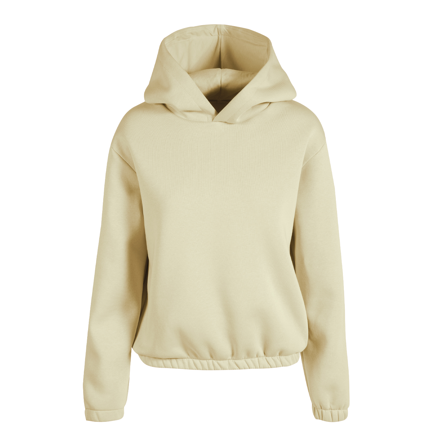 Damen Boxy-Hoodie - 38 - Creme