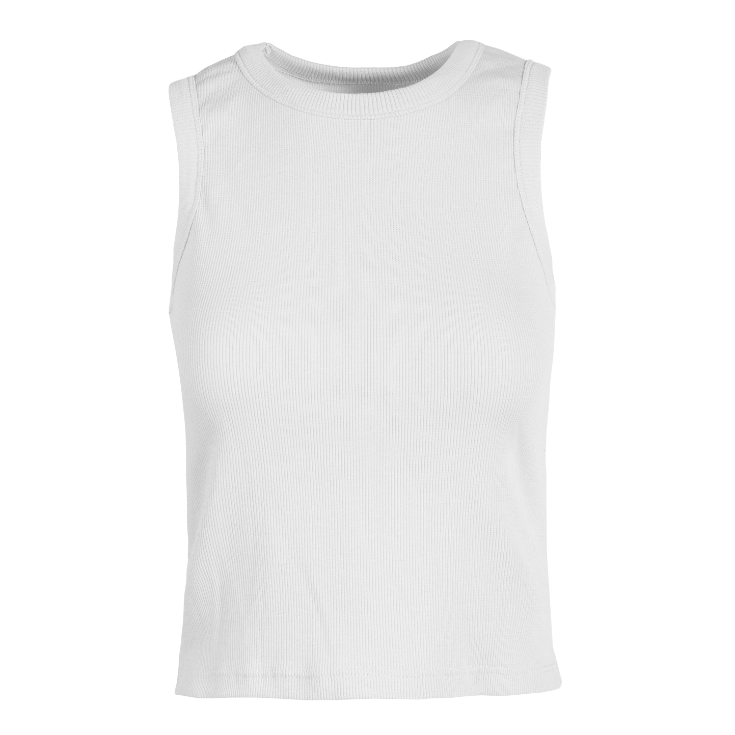 Damen Stretch-Ripp-Tanktop - 99 - Weiß