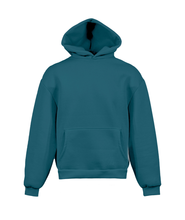 Boxy-Hoodie aus weichem Sweatstoff - PT - Öl