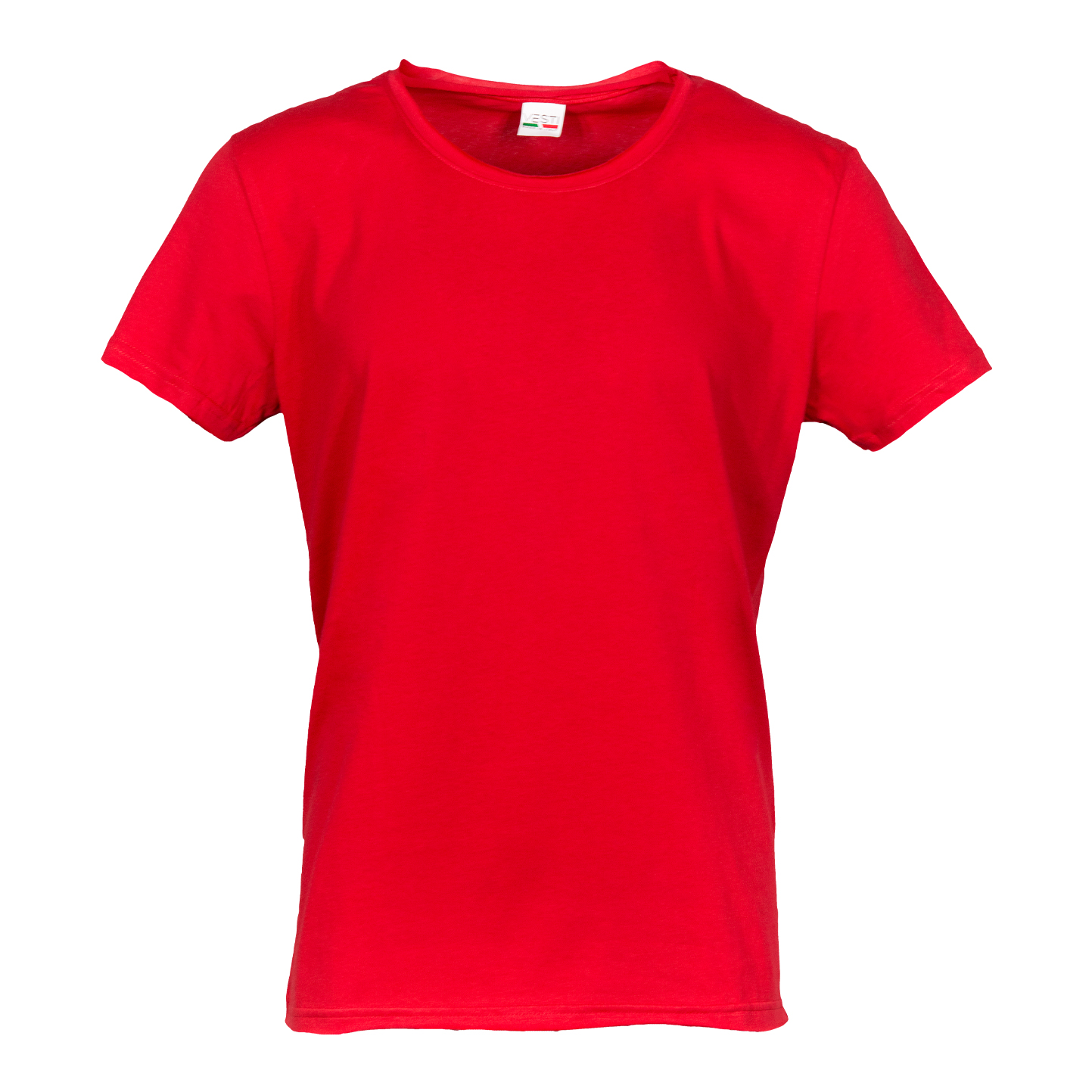 C/TM/CT/V 100% Baumwollpullover. 140 g/m² Melange Grau S - RO - Rot