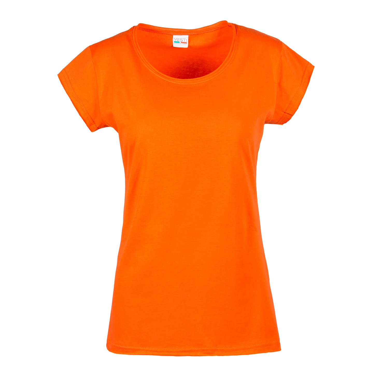 Damenpullover C/TM/CT/V 100% Baumwolle 140 g/m² Melange Grau S - OG - Orange