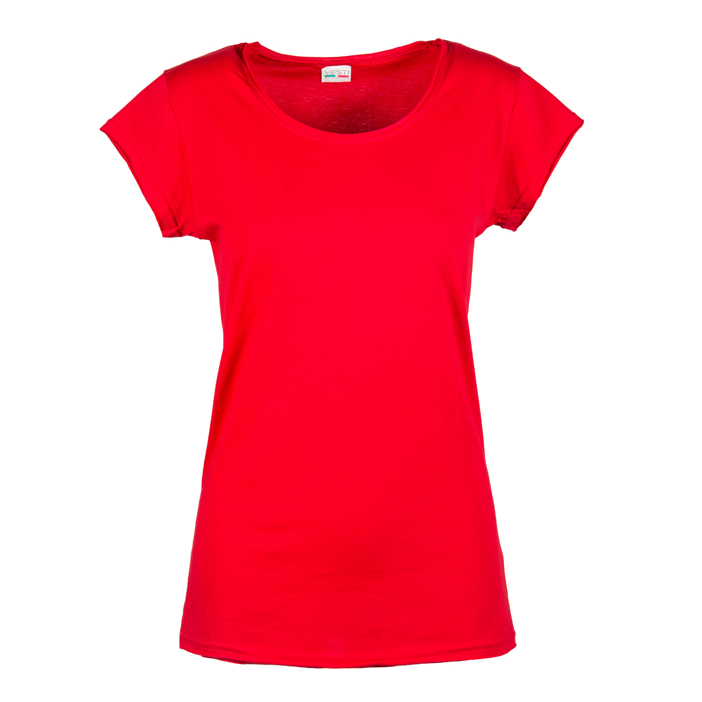 Damenpullover C/TM/CT/V 100% Baumwolle 140 g/m² Melange Grau S - RO - Rot